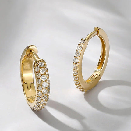 Korean Style Round Earrings for Women Fashion All Matching Buckle Jewelry