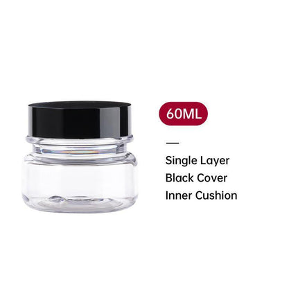 10pcs PET Plastic Cosmetic Bottles Refillable Travel Face Cream Containers
