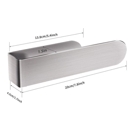 Stainless Steel Towel Bar Rack Bath Towel Holder Wall Mounted Bathroom Organizer