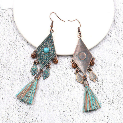Vintage Tassel Earrings for Women Long Ethnic Style Dangle Fashion Jewellery