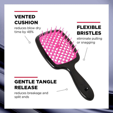 Hollow Out Mesh Air Bag Comb for Curly Hair Fluffy Styling Massage Dry Wet Hair