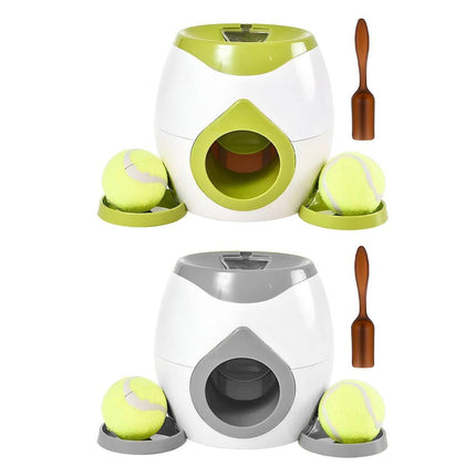 Pet Dog Training Interactive Toy Tennis Reward Feeder Machine Pet Play Game - Aimall