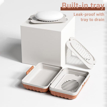 3PCS Soap Holder Travel Soap Container Portable Bar Soap Case Leakproof Soap Box
