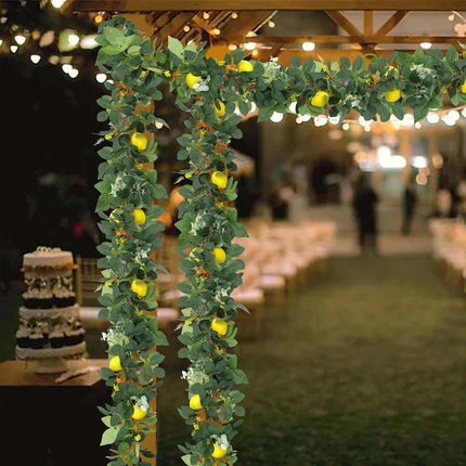 185cm Simulation Lemon Fruit Rattan Vine Green Home Decoration Artificial Fruit