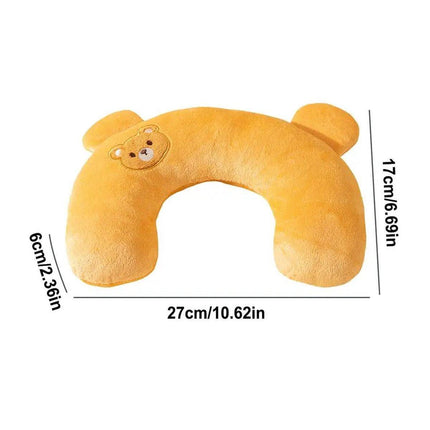 Dog Pet U Shaped Pillow Cartoon Breathable Cat Sleeping Cushion for All Seasons
