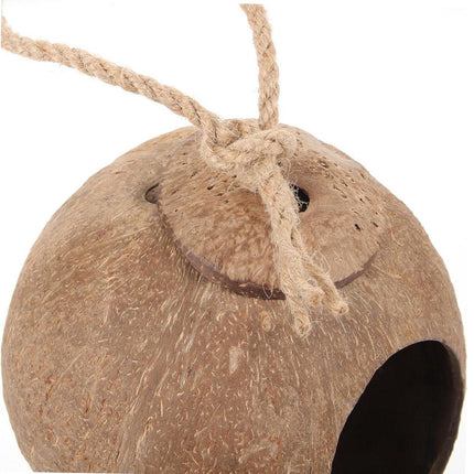 Lanyard Birdhouse Parrot Coconut Nest Bed Hanging Bird Cage for Small Birds