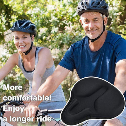 Soft Silicone Bicycle Seat Cover Comfortable Mountain Bike Cushion Thickened