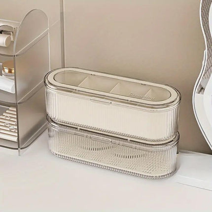 Large Storage Box with Lid Organiser Multi Compartment Organiser Container