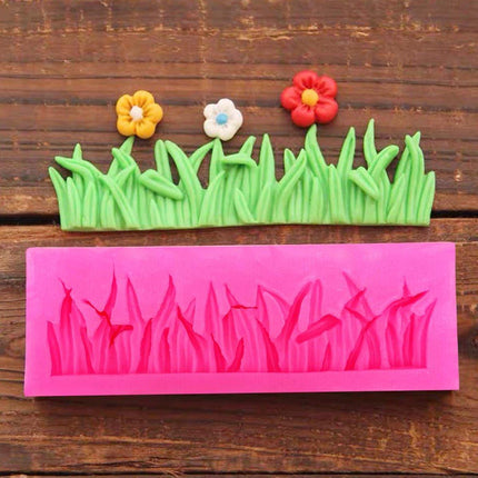 2PCS Grass Shape Silicone Cake Mold DIY Chocolate Baking Tool for Cookies Cake