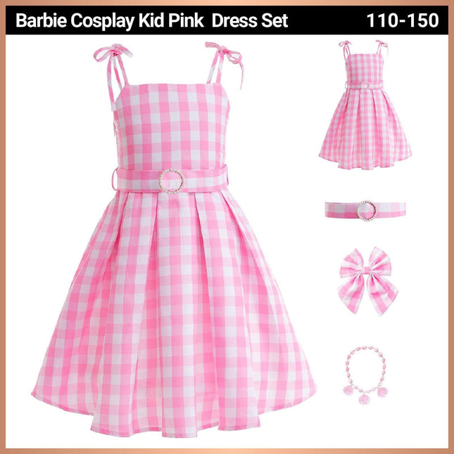 Barbie costume 2023 live action movie Barbie dress Child AU - Aimall
