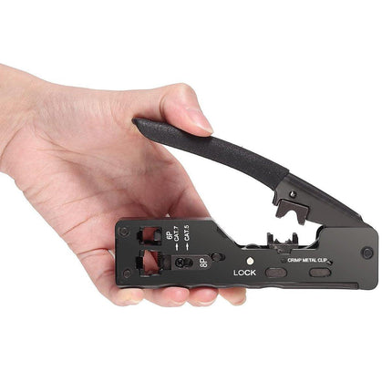 Network Cable Pliers Multi-Function Crimping Tool Dovetail Clamp for Wiring