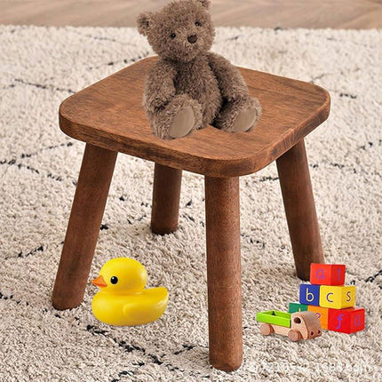 Wooden Short Stool Living Room Shoe Changing Stool Home Furniture Seat