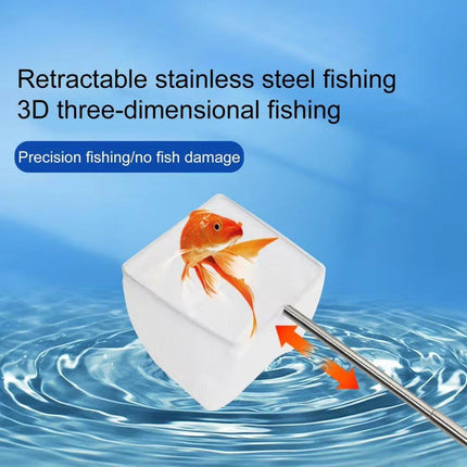 Retractable Fish Net for Fish Tank Pocket Fishing Net with Handle Aquarium Tools