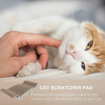Cat Scratch Board Scratching Post Toys Gym Cardboard Sisal Pet Scratcher Mat - Aimall