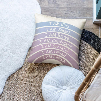 6pcs Rainbow Boho Inspirational Cushion Cover Set Home Decor Throw Pillow Case