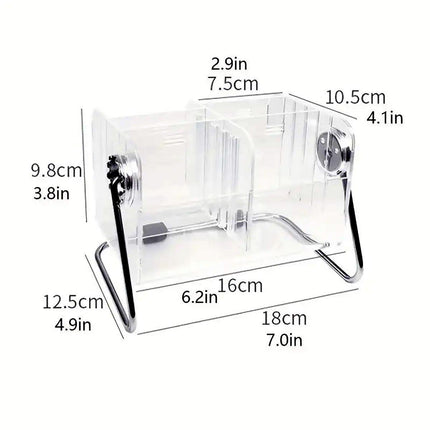 6 Compartment Remote Control Organizer Miscellaneous Shelf Living Room Storage