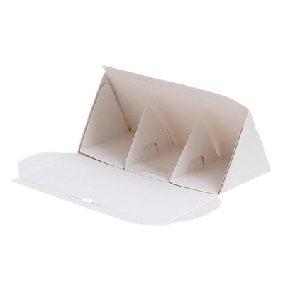 20pcs Triangle Cake Box for Sandwich Lunch Small Food Packaging Simple Design