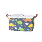 2pcs Foldable Cotton Linen Storage Baskets Home Organizer Box Office Supplies