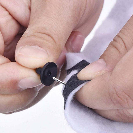 50PCS Black Butterfly Pin Backs Plastic Locking Caps for Badges Lapel Pins Brooches