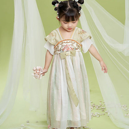Traditional Chinese Girl Dress Hanfu Style for Performances and Daily Wear