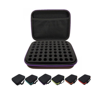 Portable 63 Compartment Essential Oil Bottle Organiser 1-3ML Storage Carry Bag