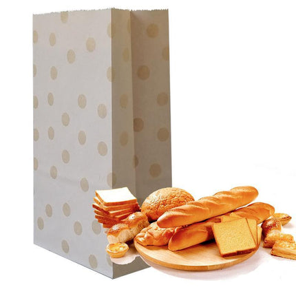 100PCS 4Styles Vintage Brown Kraft Paper Bags Food Bread Candy Favor Wedding Party Aimall