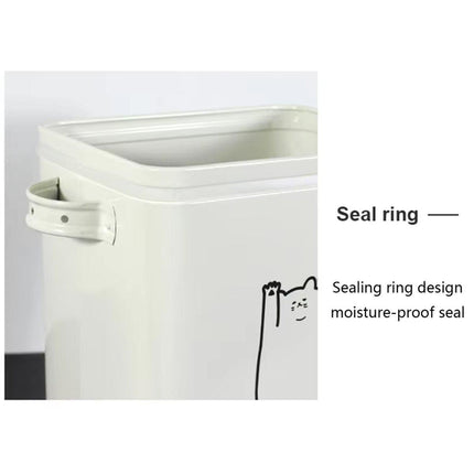 Food Storage Bucket Sealed Moisture Proof Container for Cat Dog Snacks Tin Box