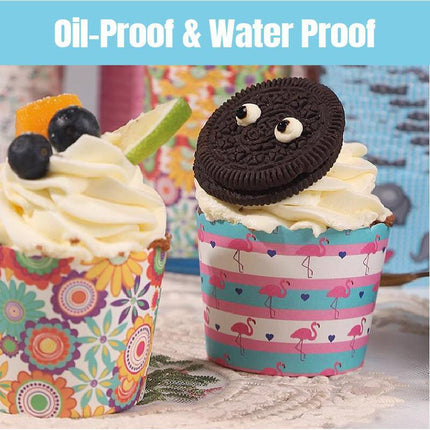 500pcs Colorful Cupcake Muffin Baking Cups Greaseproof Nonstick Paper Liners