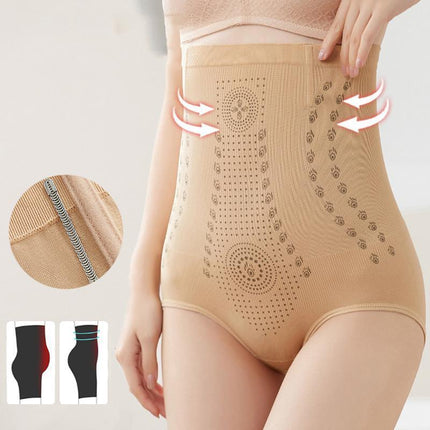 Ionstech Unique Fiber Restoration Shaper Graphene Honeycomb Tummy Control High Beige - Aimall