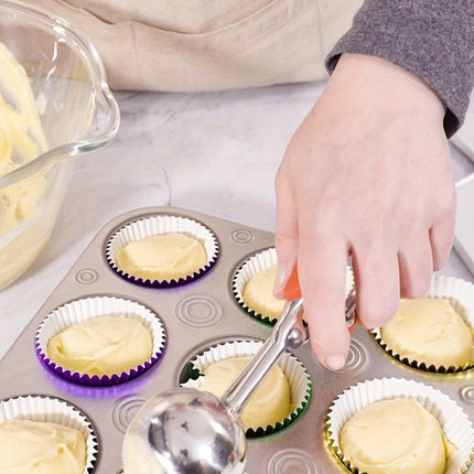 200 Pcs Colored Baking Paper Cupcake Trays Muffin Liners for Party Baking