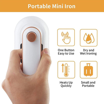 Mini Electric Iron Handheld Rotary Folding Clothes Steamer Home Ironing Machine