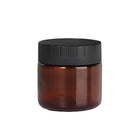 10pcs Brown PET Plastic Wide Mouth Bottles for Storage and Skincare Packaging