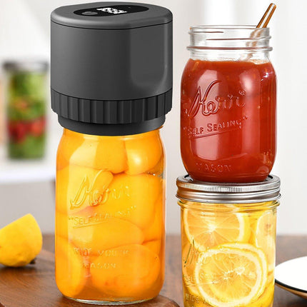 Mason Jar Vacuum Sealer Jar Sealer Cordless Electric Automatic for Home Kitchen