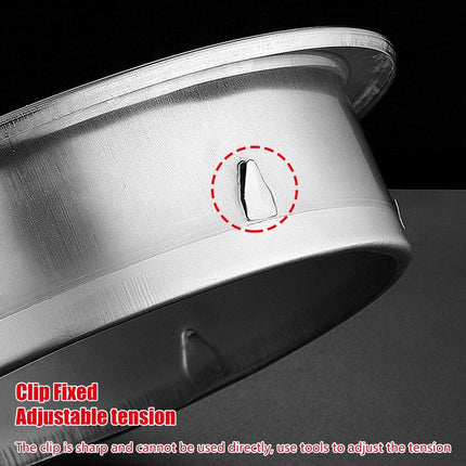 Stainless Steel Exhaust Fan Vent Outlet Flat Hood for Bathroom Kitchen Outlet