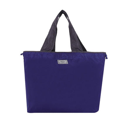 Ultra-Light Foldable Large Capacity Portable Shopping Bag with Drawstring Mouth