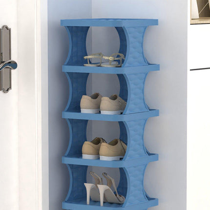 6/7 Tier Foldable Shoe Rack Simple Home Door Organizer Folding Shoe Stand