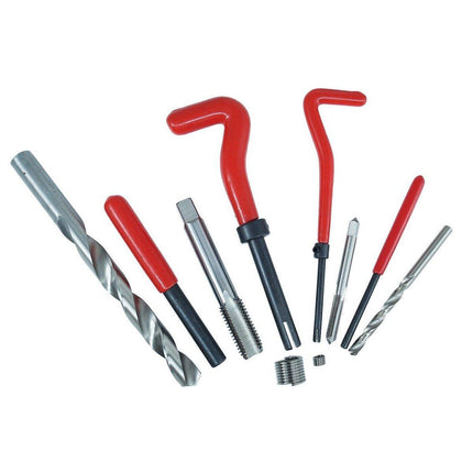 Thread Repair Kit 131 Pieces Helicoil-type M5 M6 M8 M10 M12 Twist Drill Bits - Aimall