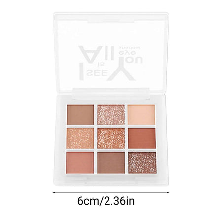Nine Colour Eyeshadow Palette Tray Makeup Compact Travel Size Cosmetic