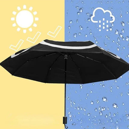 Rain Umbrella Compact Folding Sunscreen Umbrella Camellia Outdoor UV Protection