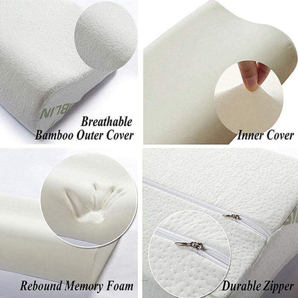 1/2PCS Memory Foam Neck Pillow Wavy Contour Slow Rebound Pillow