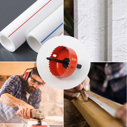 18X Hole Saw Drill Bit Kit Set Holesaw Wood Sheet Metal Timber Woodworking Tool - Aimall