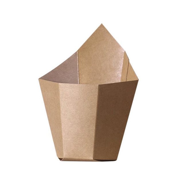 500PCS French Fries Cups Disposable Kraft Paper Cups Snack Containers Aimall