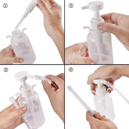 Reusable Douche Enema Kit Pump Anal Vaginal Cleaner Colon Rectal Enema Bottle