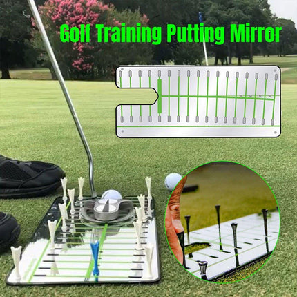 Golf Putting Mirror Swing Trainer Indoor Practice Accessories Training Aid