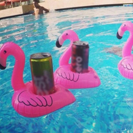 Inflatable Floating Drink Cup Can Beer Holder Swimming Pool Bath Beach Party 5PCS - Aimall