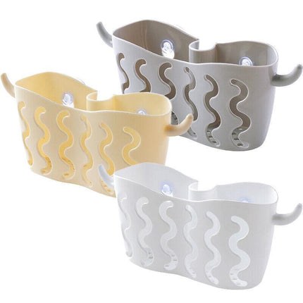 Sink Basket Rack Suction Cup Sponges Caddy Organizer Kitchen Storage Soap Holder - Aimall