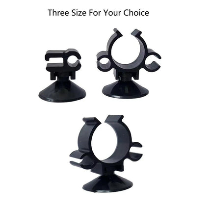 10X Double Clip Suction Cup Holder for Aquarium Tube and Rod Mounting Support