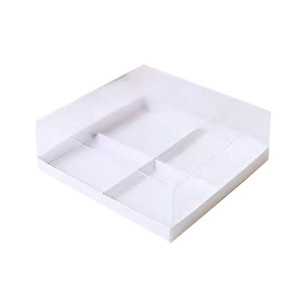 20PCS Small Cake Dessert Packing Box Transparent Box Donut Pastry Box Mousse Puffs