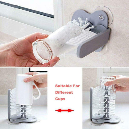 Sink Water Bottle Cleaning Brush Glass Cup Brush Suction Cup Brush Kitchen Tool