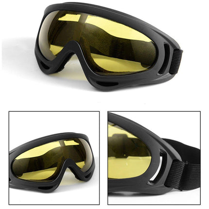 6PCS Tactical Motorcycle Goggles X400 Windproof Outdoor Riding Goggles Sports
